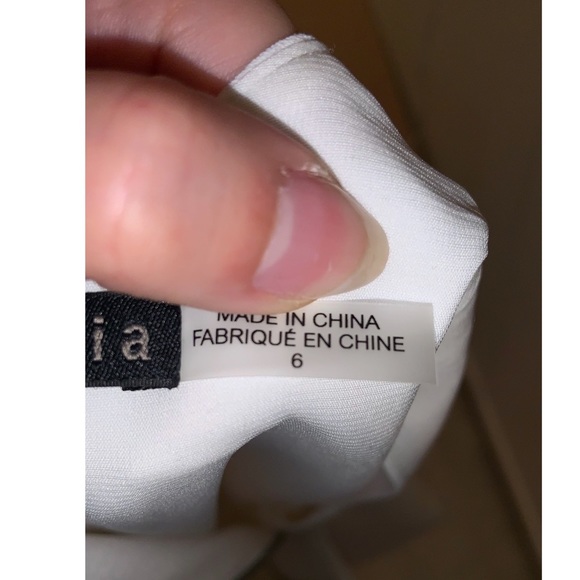 Alice & Olivia Asymmetrical White Wrap Dress—NWT - Picture 14 of 16